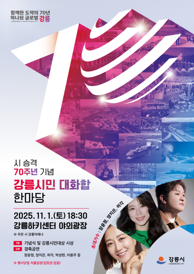 70th Anniversary of City Status 「Gangneung Citizens Grand Harmony Festival」