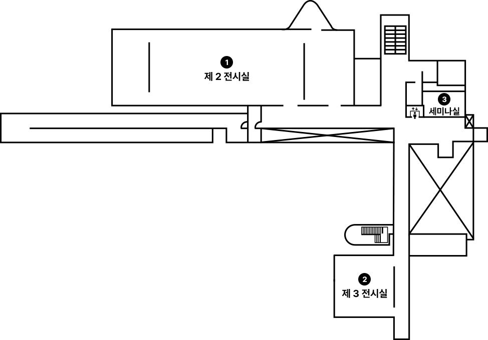2층 시설안내도 - 자세한 설명은 하단 내용 참고